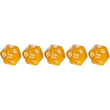 ZESTAW 5 KOSTEK K20 RPG NIEZGŁĘBIONY HORYZONT KOŚĆ DWUDZIESTOŚCIENNA