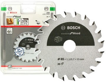 PIŁA WIDIOWA 85x15mm 20 zębów do GKS 10,8VLI BOSCH