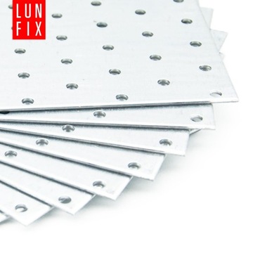 Łącznik ciesielski płaski 200 x 80 płytka perforowana montażowa PP17 10szt.