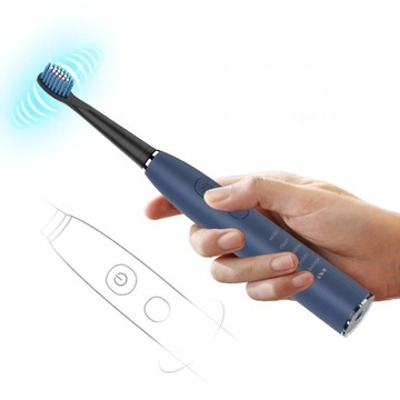 Звуковая зубная щетка темно-синего цвета SAEGO SG-575 + футляр