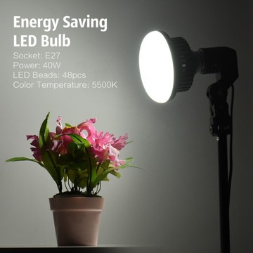 Żarówka energooszczędna Andoer E27 40W 5500K białe
