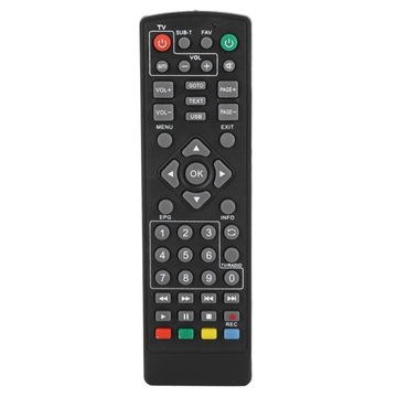 УНИВЕРСАЛЬНЫЙ ПУЛЬТ ДИСТАНЦИОННОГО УПРАВЛЕНИЯ ДЛЯ ДЕКОДЕРА DVB-T2, ЧЕРНЫЙ