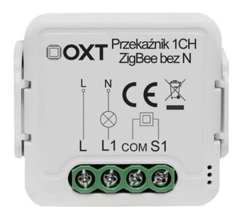 Модуль мини-реле OXT 1 цепь без N ZigBee TUYA