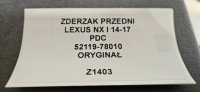 Бампер передній lexus nx i 14-17 pdc оригінал 52119-78010 Доставка, фото thumb