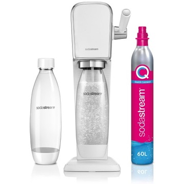 SODASTREAM ART ВОДОНАСЫТИТЕЛЬ | 3x БУТЫЛКА ОБЪЕМОМ 1 Л + 2x КАРТРИДЖ + СИРОПЫ + СОЛОМКА