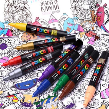 Маркеры Posca НАБОР маркеров UNI POSCA 5M - маркеры 8 шт в кейсе