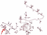 Mb ml w163 кронштейн do чистка lewego фара a1638601714 оригинальный с Разборки, фото thumb