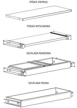 Низкая металлическая надставка для гардероба SBM 402 м лк