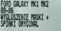 фото thumb №8, Ford galaxy mk1 lift mk2 шумоізоляція капот + кліпси