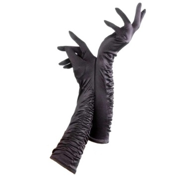 черный атласный наряд GLOVES WITCH