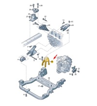 фото thumb №1, Vw transporter vi t6 rear двигатель mounting 7e0199849b