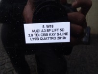 Бампер задня задній ly9b audi a3 8p lift 08-12r s-line pdc sportback 5d в Україні, фото thumb