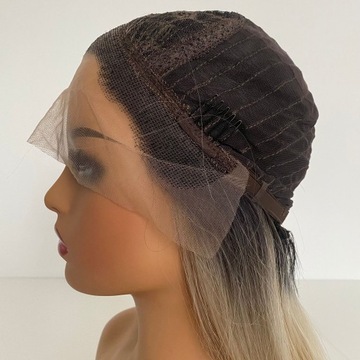 Парик платинового блонда LACE FRONT + БЕСПЛАТНАЯ шапочка