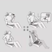 Універсальний ремінь автомобільний безпеки кронштейн do дитяче крісло 3 punktowy Недорого, фото thumb