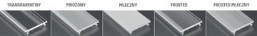 Klosz SLIM PMMA Czarny 8-9mm 1 metr na profil aluminiowy 12mm X do taśm LED
