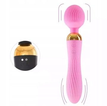 Wibrator Damski Ekskluzywny Masażer Dwustronny 2w1 Dildo