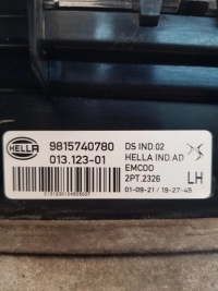 Citroen ds7 crossback фонарь  led drl левая 9815740780 Оригинал, фото thumb