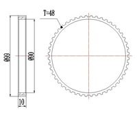 фото thumb №2, Кольцо abs citroen /кольцо abs 48t 99mm/