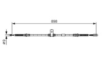 фото thumb №2, Трос ham. ручной. nissan le cabstar 06- bosch