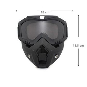 Google Maska Wiatro-szczelna Narty Snowboard, Motor Peinball, FILM