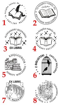 КРУГЛАЯ ПЕЧАТЬ EX LIBRIS ПЕЧАТЬ 5 СМ
