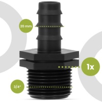 PE разъем 20x3 4 GZ Push-in Plug ирригационной системы трубы соединитель 9A-T