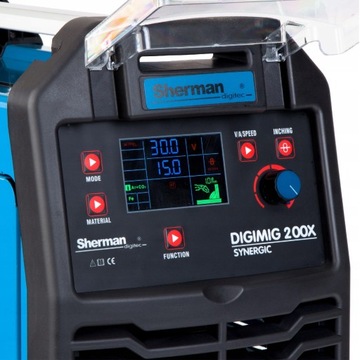 ПОЛУАВТОМАТИЧЕСКИЙ СВАРОЧНЫЙ АППАРАТ SHERMAN DIGIMIG 200X SYNERGIC MIG MAG MMA TIG 200A
