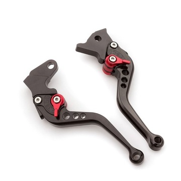 KLAMKI KRÓTKIE SPORTOWE YAMAHA YZF R125 2008-13 NIEBIESKIE