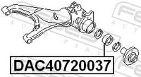 фото thumb №3, Підшипник ступиці колеса dac40720037 febest seat