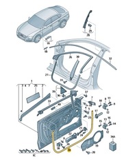 фото thumb №1, Прокладка двері зовнішня ліва audi a7 c7 aso
