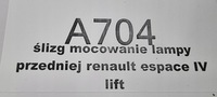 фото thumb №6, Напрямна кронштейн лампи перед лівий правий renault espace iv lift