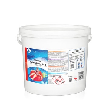 CHLOR BLUE Синие многофункциональные таблетки для джакузи в бассейне NTCE 20 г 5 кг