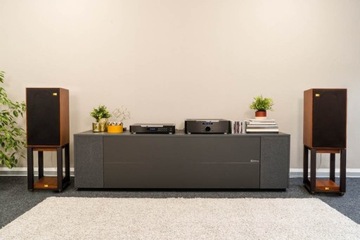 WHARFEDALE LINTON POWRÓT LEGENDY WALNUT ORZECH + STANDY = WSPANIAŁY ZESTAW