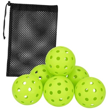 6 мячей Pickleballs на 40 лунок для тренировок.