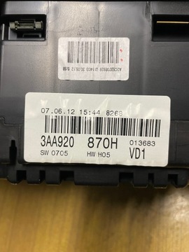 фото thumb №5, Vw passat b7 1.4 tsi спидометр приборы 3aa920870h