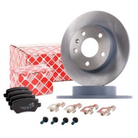 Купити Гальмівні диски гальмівні opel astra g задній + гальмівні колодки febi, фото thumb