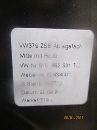 фото thumb №9, Туннель средний подлокотник vw golf sportsvan кожа