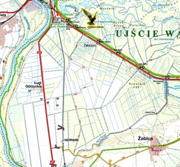 Туристическая карта PN UJSCIE WARTA, 1:50T ПОДПИСЬ 2022 г.