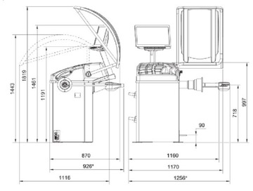 Автоматический балансировочный станок Ravaglioli G3.150WS