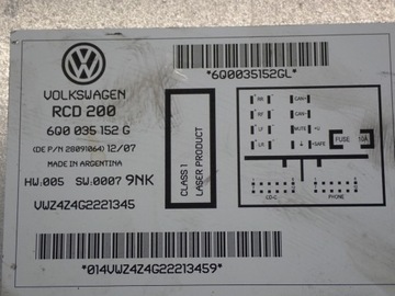 фото thumb №10, Vw polo iv 9n 05-09 радіо cd 6q0035152g