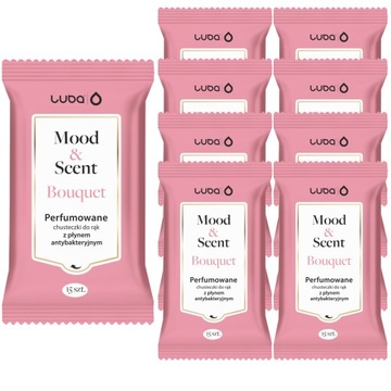 Салфетки MOOD SCENT с антибактериальной жидкостью