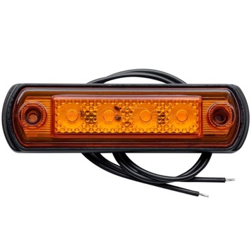 HORPOL LD 676 LED оранжевый габаритный фонарь на резиновой основе
