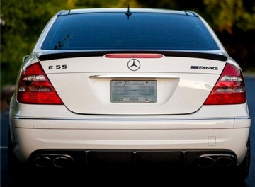 фото thumb №11, Mercedes w211 спойлер спойлер na кришка багажника чорний блиск amg стиль з abs !