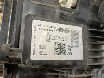 фото thumb №6, Лампа левая левый полный led vw touareg iii 760 761 r line r-line