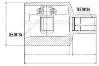 фото thumb №5, Nty шарнір внутрішній mercedes glk 4matic 08- лівий