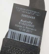 фото thumb №2, Pas безопасности натяжитель правый задняя volvo v60 i