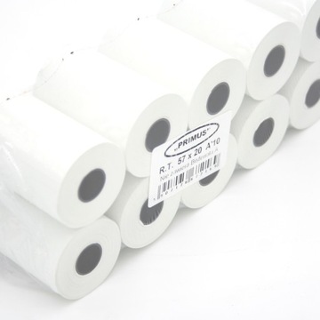 ROLKI TERMICZNE 57mmx20m | 10 sztuk |