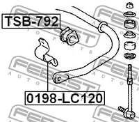фото thumb №3, Втулка стабилизатора задняя toyota 4 runner 2.7 3.0