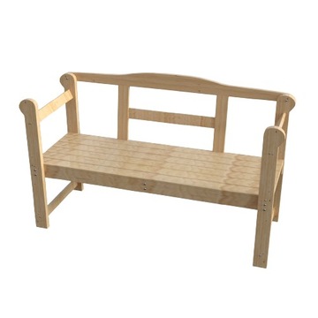 Деревянная двуспальная садовая скамейка, BEJCA PINE