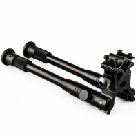 Двуногая подставка BIPOD с креплением RIS 22 мм (Weaver) для пневматического оружия + насадка на ствол BB4